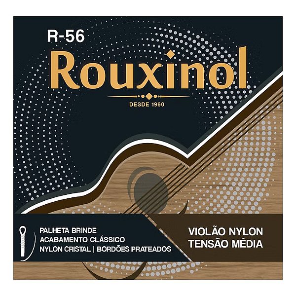 ENCORDOAMENTO PARA VIOLÃO NAILON SEM BOLINHA R-56 ROUXINOL
