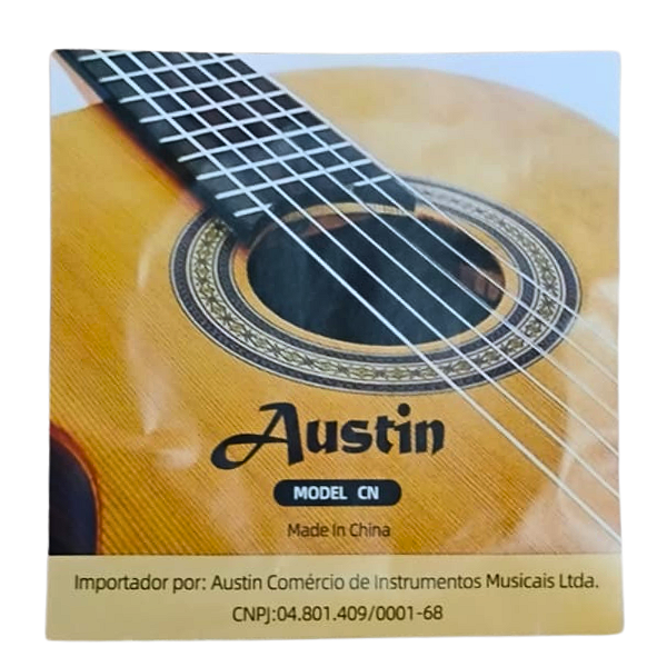 ENCORDOAMENTO PARA VIOLÃO NAILON SEM BOLINHA AUSTIN CN