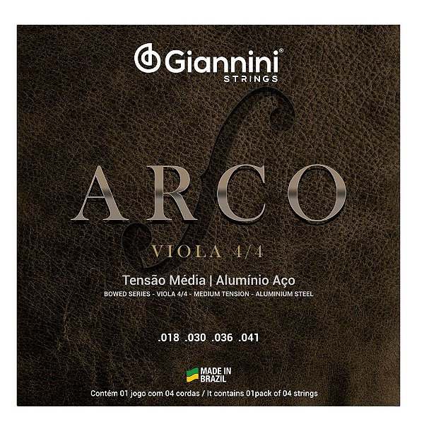 ENCORDOAMENTO PARA VIOLA DE ARCO 4/4 GIANNINI ARCO