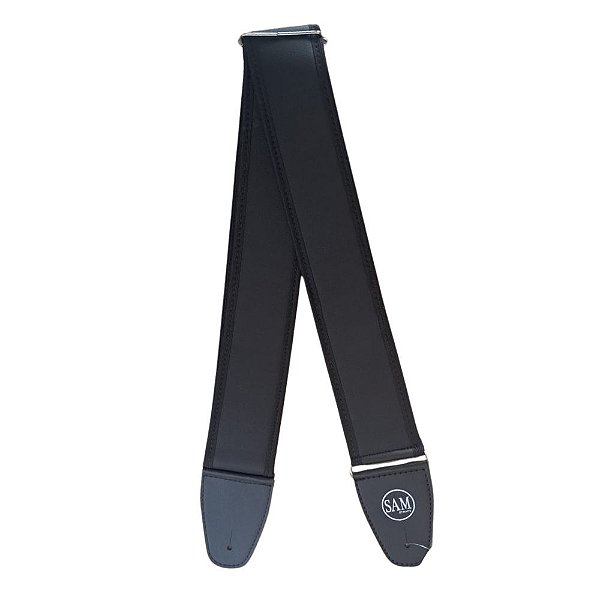 ALÇA CORREIA SAM CK5/7 COURO PRETO ALMOFADADA