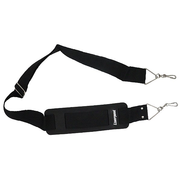 TALABARTE CORREIA LIVERPOOL 2 GANCHOS PRETO COM OMBREIRA