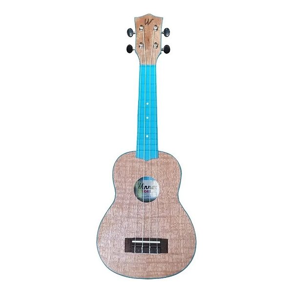 UKULELE SOPRANO 21 ABS TAMPO TIPO FLAMED OKUME AZUL SERIE COLOR WINNER