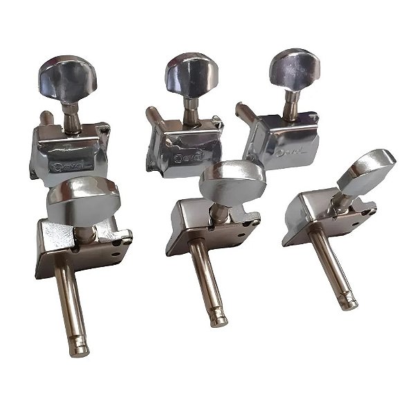 TARRAXA PARA VIOLÃO SEMI BLINDADA CROMADA PINO FINO 211 DEVAL