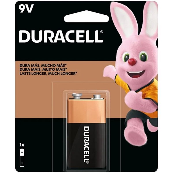 BATERIA 9V DURACELL ALCALINA C/1