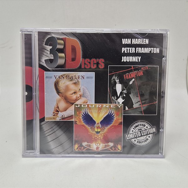 CD 3Disc's Van Harlen + Peter Frampton + Journey