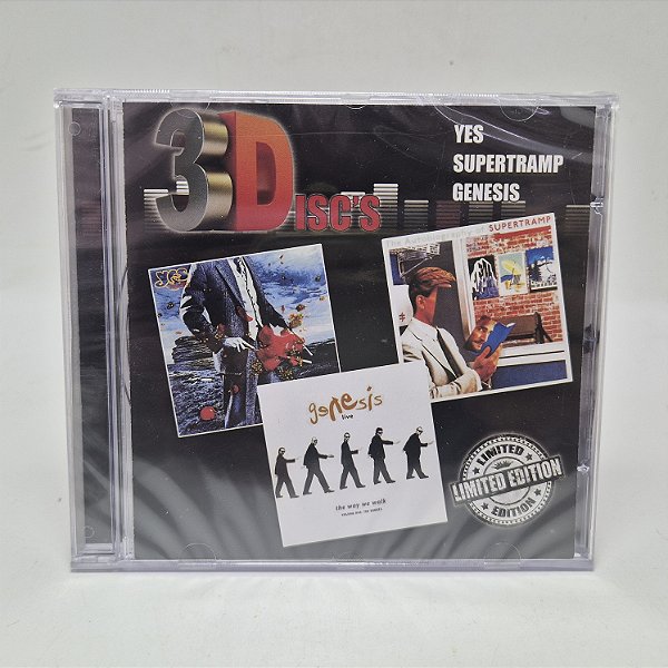 CD 3Disc's Yes + Genesis + Supertramp