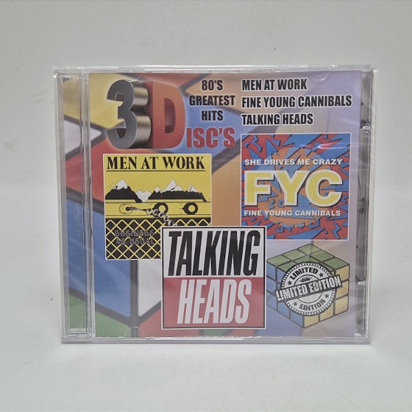 Cd 3Discs Men At Work + Fine Young Cannibals + Talking Heads
