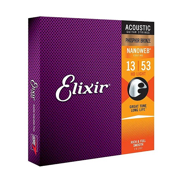 ENCORDOAMENTO PARA VIOLÃO AÇO 0.13 PHOSPHOR BRONZE ELIXIR NANOWEB