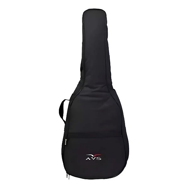 CAPA PARA VIOLAO FOLK LUXO PRETO AVS