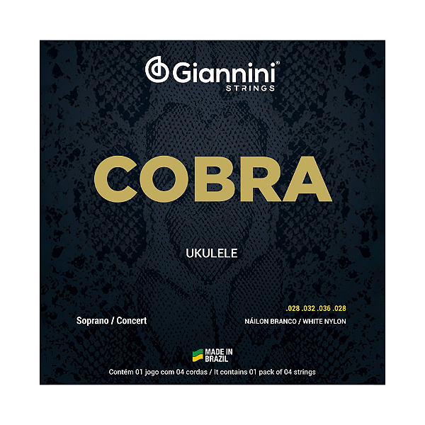 ENCORDOAMENTO PARA UKULELE GIANNINI COBRA GEUKSC CONCERT/SOPRANO