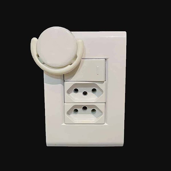 Orgonite para Tomada - Proteção Contra Poluição Eletromagnética - Cor Branca