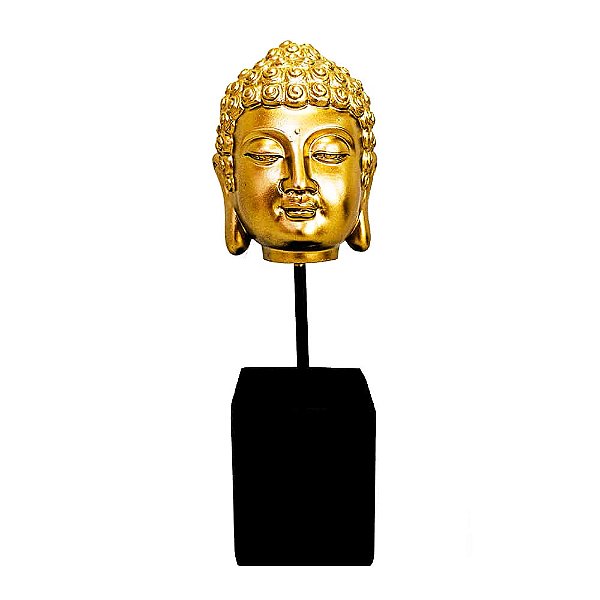 Cabeça Buda Sidarta - Dourado