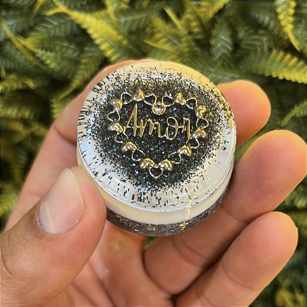 PRONTA ENTREGA - Bolso/Bolsa 4cm com Pingente de Coração do Amor