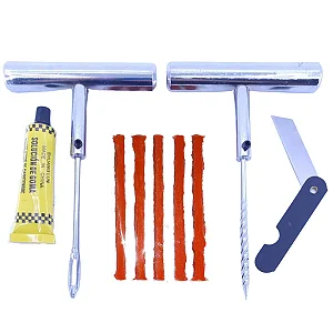 KIT REPARO DE PNEU EM METAL MACARRÃO REMENDO CARRO MOTO