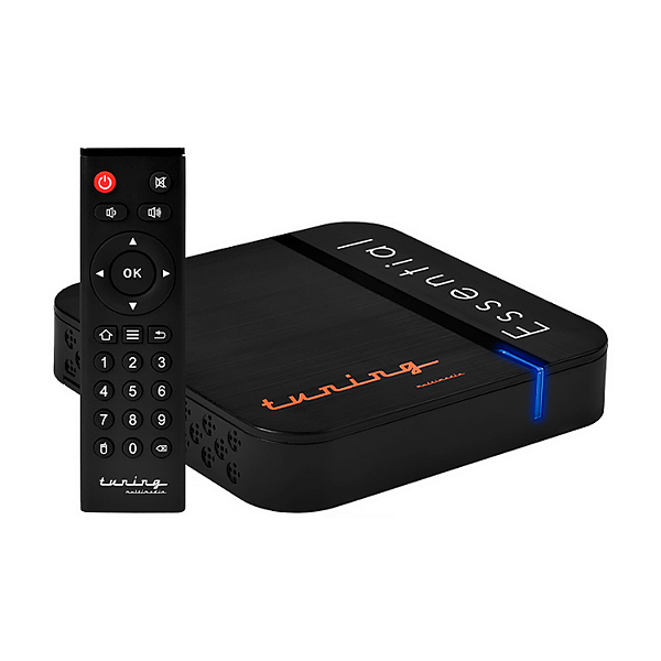RECEPTOR TVBOX TUNING ESSENTIAL FULL HD 8GB 1GB RAM Wi-Fi - PRETO/BRANCO