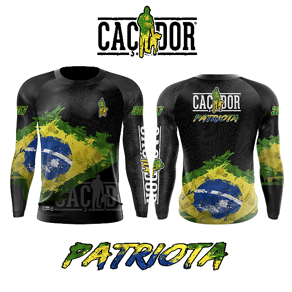 Camiseta Caçador Patriota Dry Fit UV