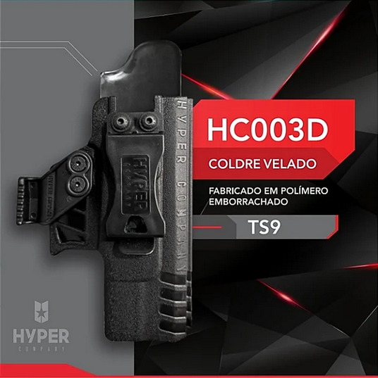 Coldre Velado de Polímero Taurus TS9 - Hyper HC003D