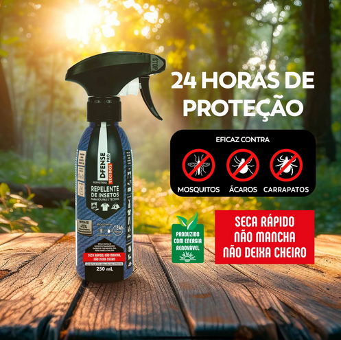 Repelente D-fense Pro Tecido 500ml 12h