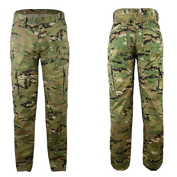 calça rip stop camuflada