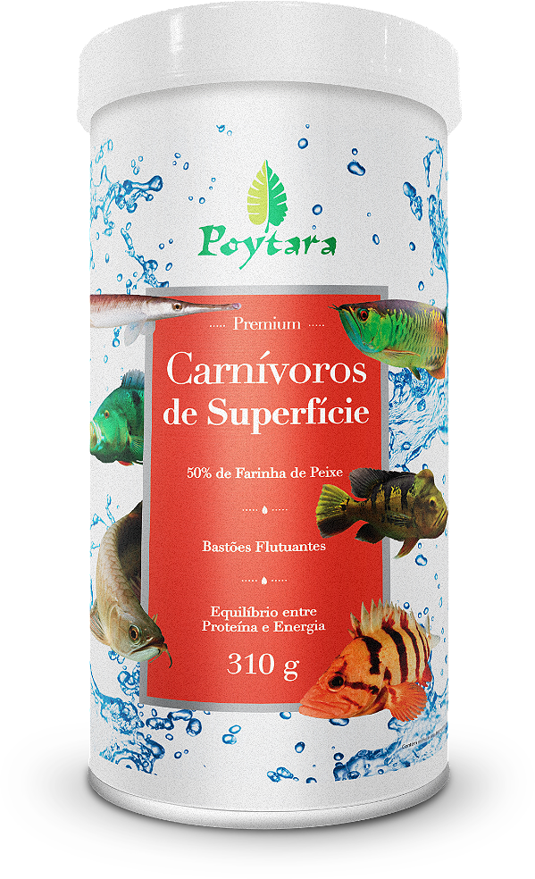 Ração Poytara Carnívoros de Superfície 310g