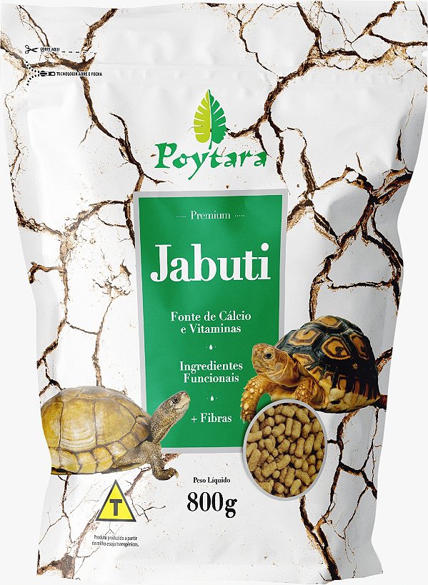 Ração Poytara Premium Jabuti 800g