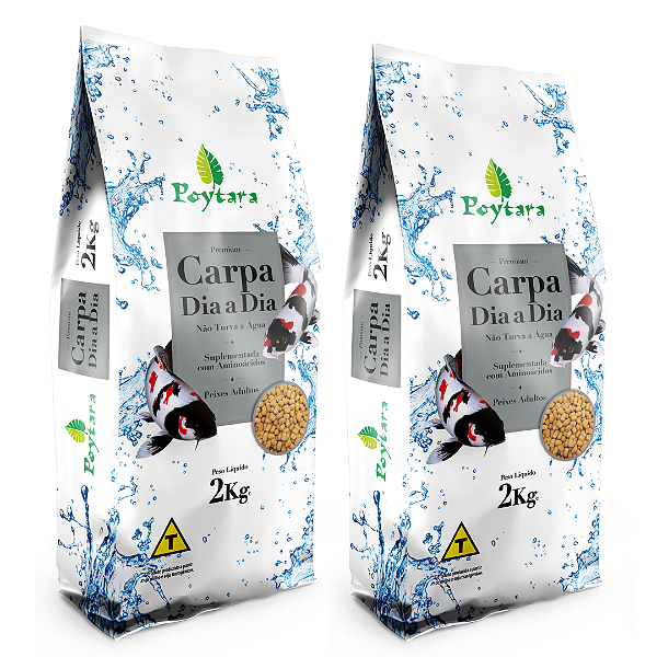 Ração Carpa Dia a Dia 2kg - Kit com 2 unidades (4kg)
