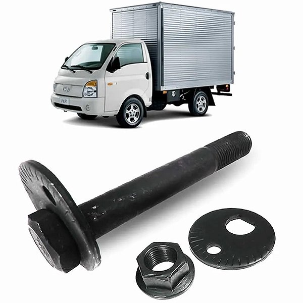 PARAFUSO INFERIOR DA BALANÇA COM PORCA E ARRUELA (CAMBAGEM) HYUNDAI HR 2004 A 2012