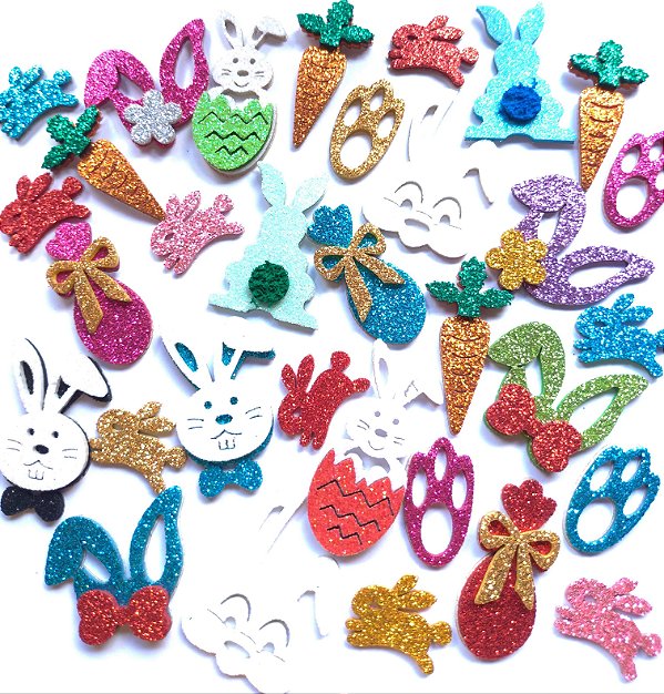 30 Adesivos Páscoa Variados