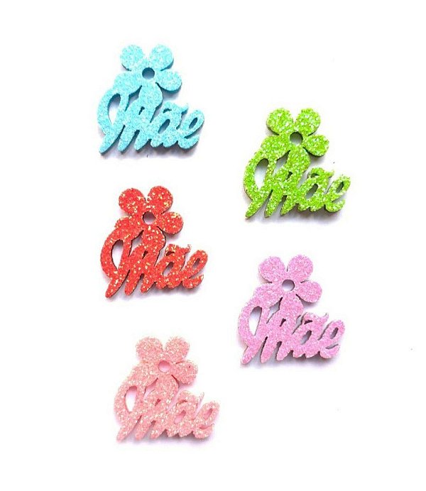 5 Adesivos Pet Mãe com Flor