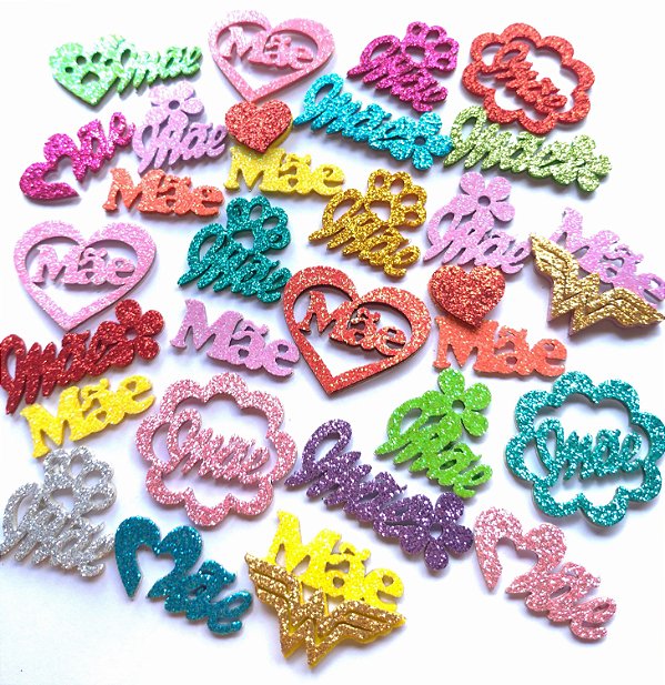 30 Adesivos pet Dia das Mãe