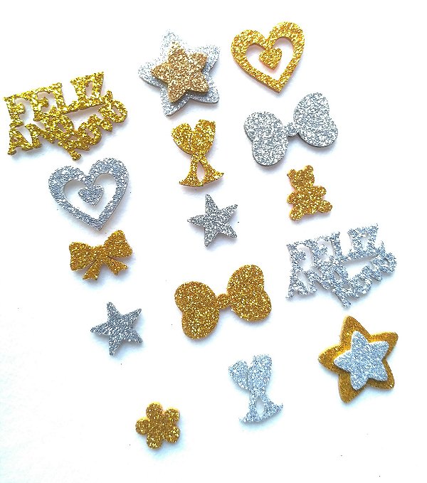 30 Adesivos Pet Ano Novo