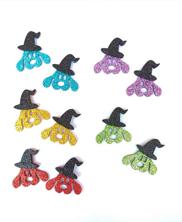 5 Adesivos Pet Cachorro Chapéu Halloween