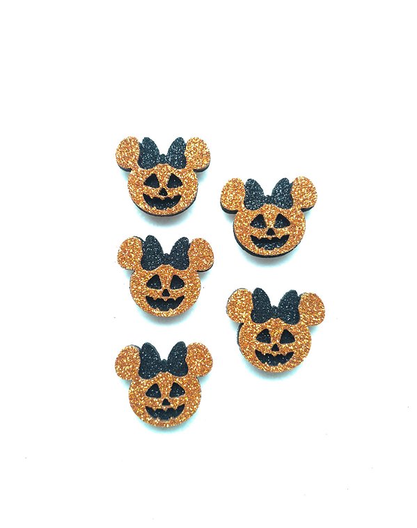 5 Adesivos Pet Minnie Halloween