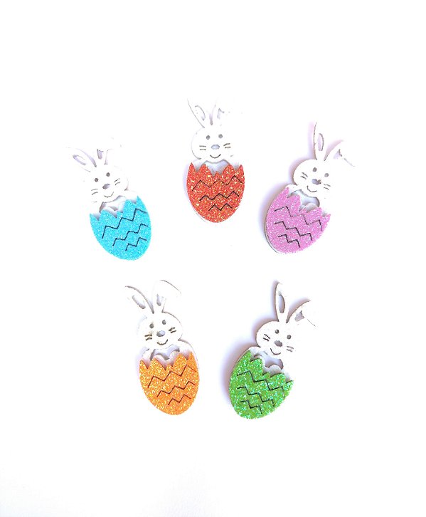 5 Adesivos Pet Coelho no Ovo pascoa