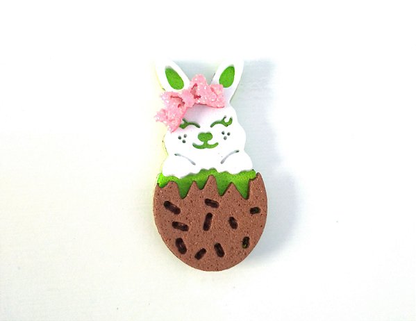 1 Adesivo Pet Coelha no Ovo pascoa