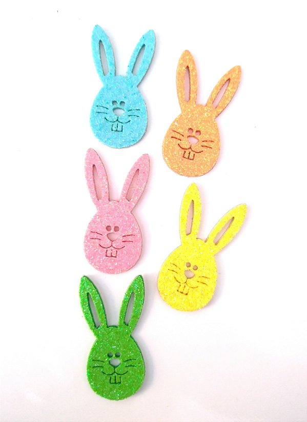 5 Adesivos Pet Ovo coelho pascoa