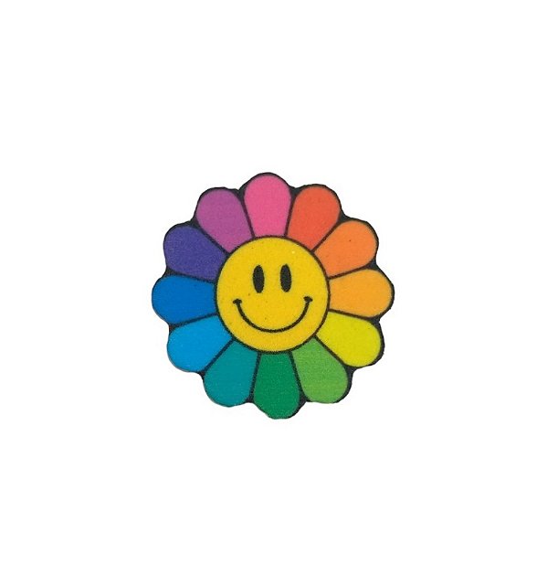 1 Adesivo Pet Flor Colorida Super Cola