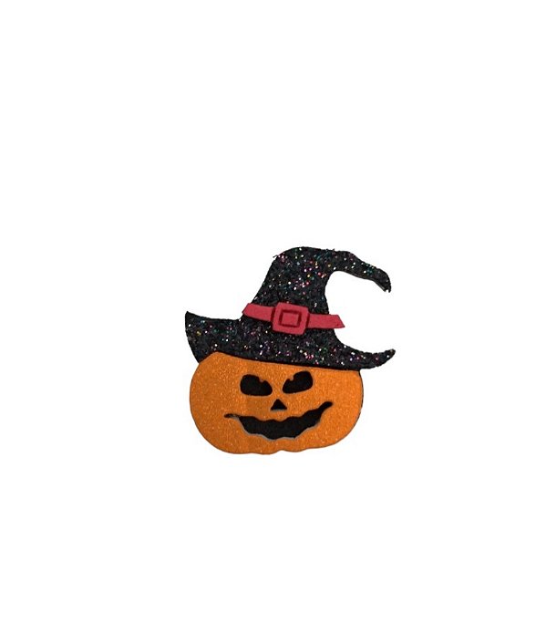 1 Adesivo Pet Abobora com Chapeu Halloween