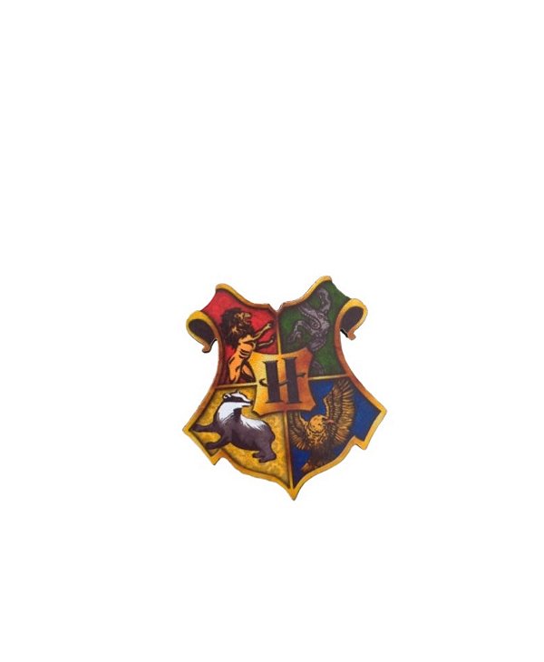 1 Adesivo Pet Escudo Casas Harry Potter Luxo
