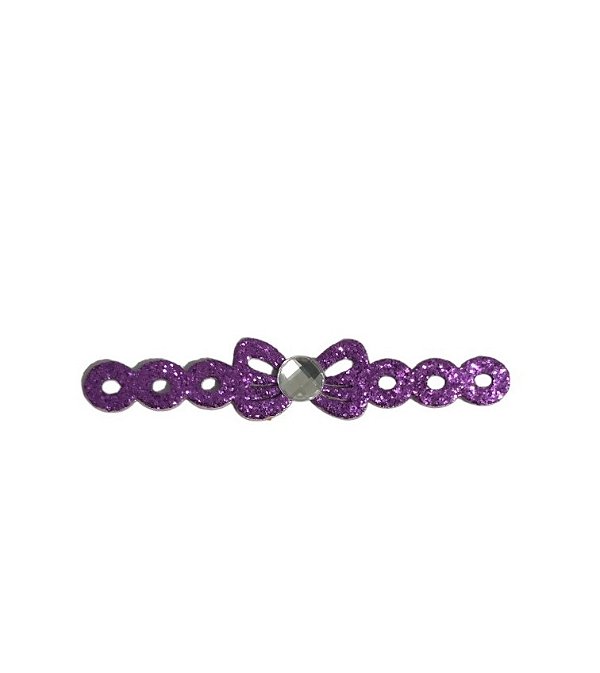 1 Adesivo Pet Tiara Laço Roxo