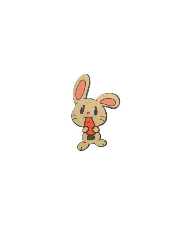 1 Adesivo Pet Coelho com cenoura páscoa luxo