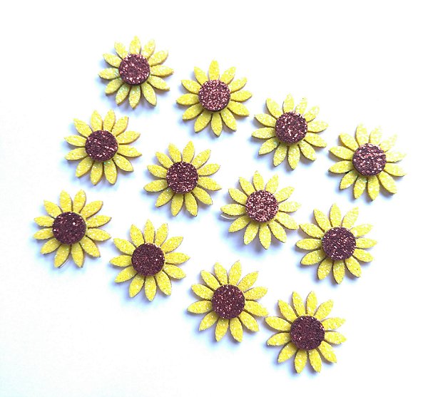 30 Adesivos Pet Girassol