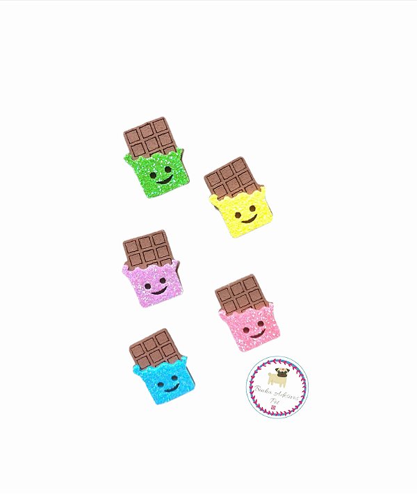 30 Adesivos Pet Chocolate