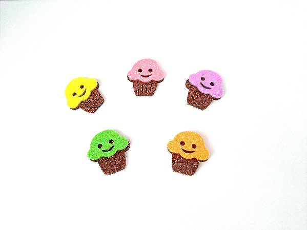 30 Adesivos Pet Cup Cake