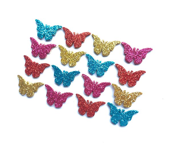 60 Adesivos Pet Borboleta