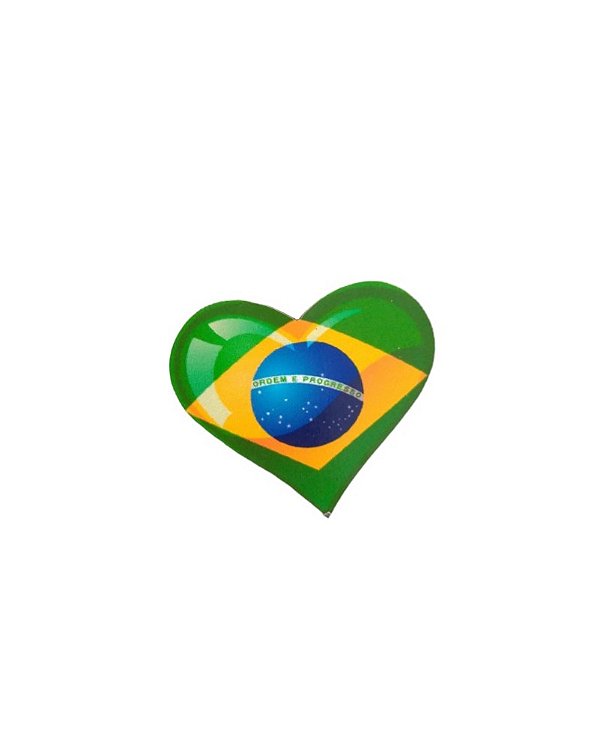25 Adesivos Pet Coração Brasil