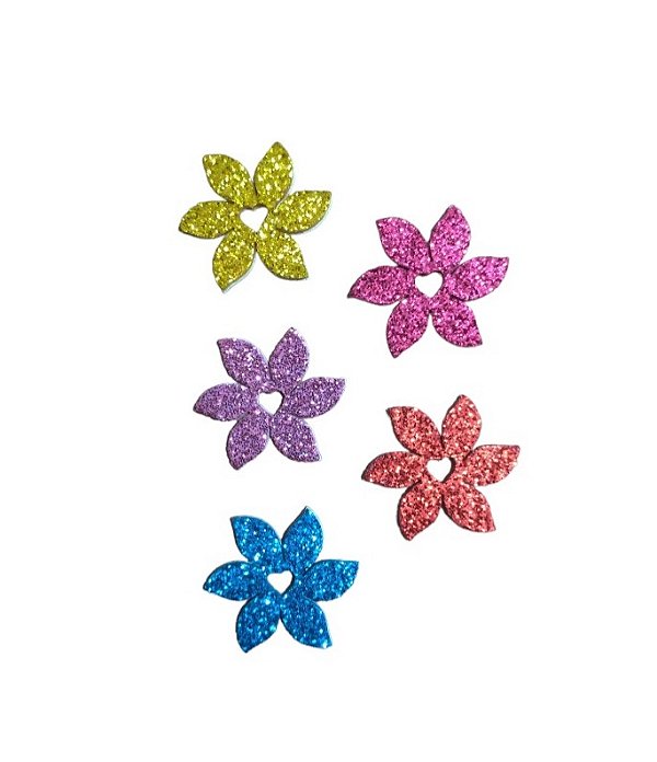 60 Adesivos Pet Flor Petala