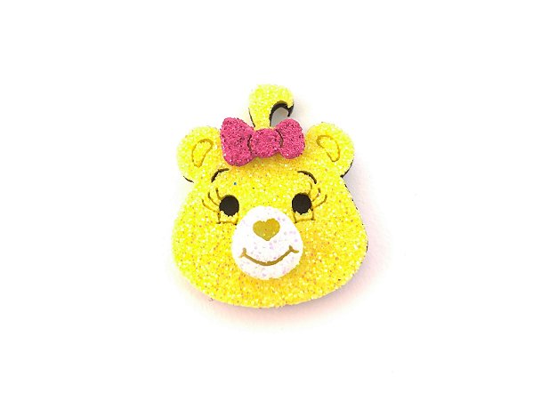 25 Adesivos Pet Ursinhos Carinhosos Amarelo