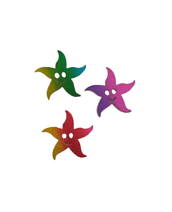 25 Adesivos Pet Estrelas Arco Iris