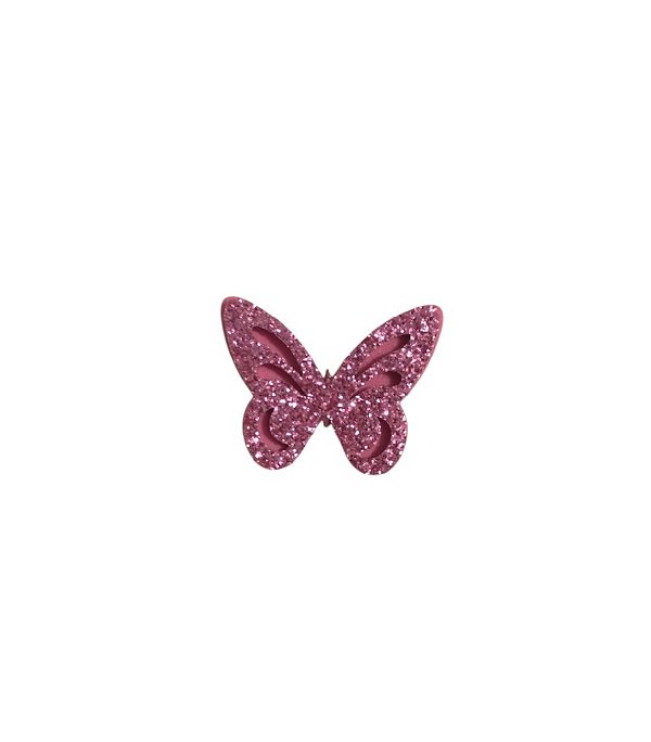 1 Adesivo Pet Borboleta Rosa